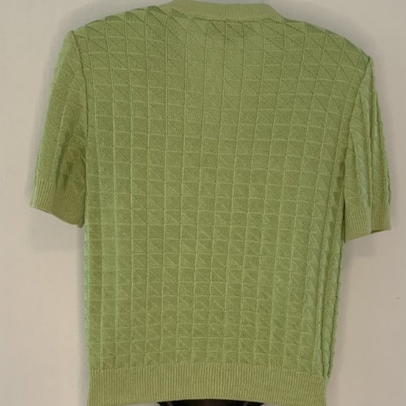 St. John Collection Green Short Sleeve Blazer - Picture 4 of 5